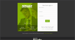 Desktop Screenshot of merchant.neteller.com